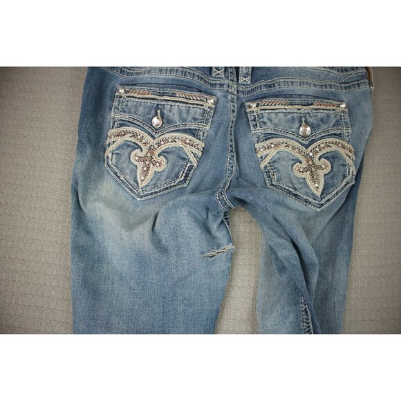 Rock Revival Easy Boot Pilkin Cut Embroidered 32W - Picture 4 of 8